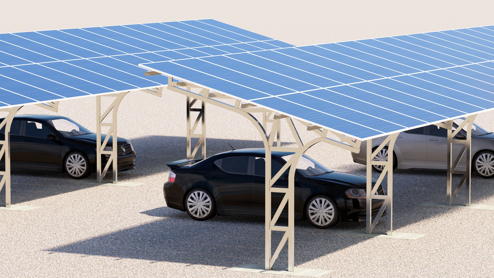 87 استراکچر نيروگاه خورشیدی پارکینگی - Image 1